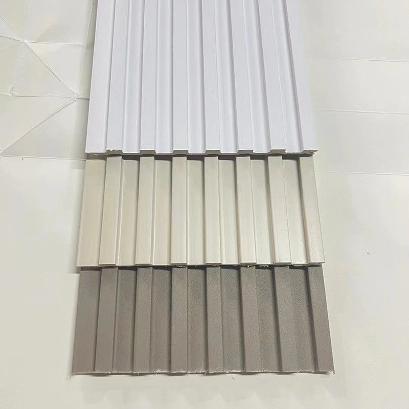 WPC Fibre Grating White Grey Brown Home Decorative Board con facile installazione / bassa manutenzione